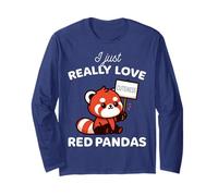 Red Panda I Just Really Love Cute Long Sleeve T-Shirt