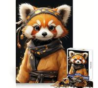 Red Panda in Kimono Animal 1000 Pieces Jigsaws Adults Puzzles Brain Workout Toy Soft Relax Image Assembly Lovely Present (38x52cm)
