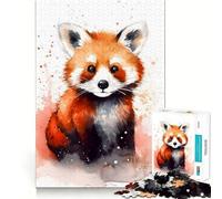 Red Panda Jigsaw 1000 Pieces for Teenagers Strengthen Memory Calm Relax Smooth Edge Amazing Present (50x75cm)