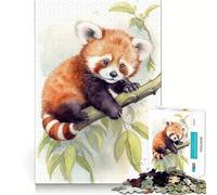 Red Panda Jigsaw Puzzles 1000 Piece for Teenagers Logic Ability Toy Relaxing Fun Accurate Cut Artistic Gift (50x75cm)