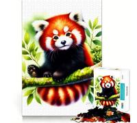 Red Panda Jigsaw Puzzles for Adults1000 Pieces Smart Game Quiet Calm Pattern Assembly Amazing Present (50x75cm)
