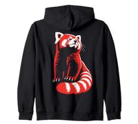 Red Panda Lover Cute Wildlife Animal Zoo Mammal Red Panda Zip Hoodie