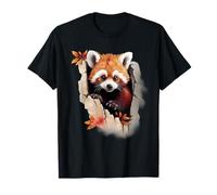 Red Panda Lover Forest Animal Motif Nature Cute Red Panda T-Shirt