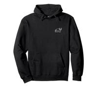 Red Panda Minimalist Badge Patch Line Art Pullover Hoodie