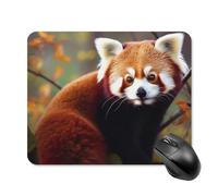 Red Panda Mouse Pad 20 * 25cm - Non-Slip Rubber Base Mouse Mat Portable Square Desk Mat for Office, Laptop, Travel, Wireless Mice Mats - Waterproof & Durable Design