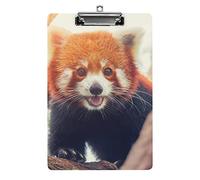 Red Panda on The Tree A4 Size Clipboard Funny Aesthetic Working Studying Letter Standard Clip Board 12.5×8.5 in Hardboard for School Classroom Kids Writing Drawing
