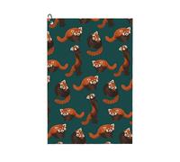 (RED PANDA PATTERN_9303) Golf Towel Funny Printed Cristmas Gift for Men Women Husband Dad Mom Birthday Golfers Fan