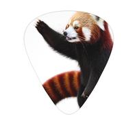 Red panda pattern Printed pick set - 12 pieces, thin, medium and thick guitar picks, suitable for guitar, bass, electric guitar and ukulele