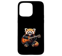 Red Panda Playing Guitar Design Funny Red Panda Case for iPhone 15 Pro Max