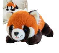 Red Panda Plush - Large Sleeping Doll Design, Huggable Stuffed Figure, Cute Character Styling, Decorative Comfort Toy | Panda Plush Figure for Children Grownups Collection Display Bedroom Nursery
