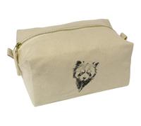 'Red Panda Portrait' Canvas Wash Bag/Makeup Case (CS00044395)