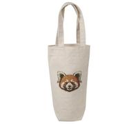 'Red Panda Portrait' Cotton Wine Bottle Gift/Travel Bag (BL00041044)