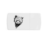 'Red Panda Portrait' Pill Box with Tablet Splitter (PI00034979)