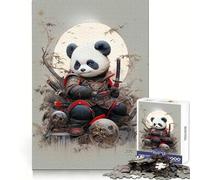 Red Panda Samurai Hard Jigsaw Puzzle for Adults 1000 Pieces Improve Memory Relaxed Mind Sharp Edge Stylish Gift (38x52cm)