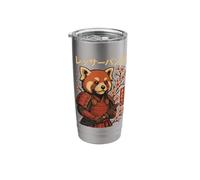 Red Panda Samurai Katana Stainless Steel Insulated Tumbler