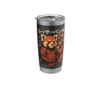 Red Panda Samurai Katana Stainless Steel Insulated Tumbler