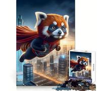 Red Panda Super Jigsaw Puzzles for Adults1000 Pieces Memory Gain Stress Relief Design Assembly Memorable Gift (38x52cm)