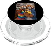 Red Panda Two Moms Life Selfie Mother's Day Queer Mom Pride PopSockets PopGrip for MagSafe