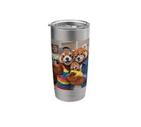 Red Panda Two Moms Life Selfie Mother's Day Queer Mom Pride Stainless Steel Insulated Tumbler