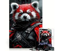 Red Panda Warrior 1000 Pieces Jigsaw Puzzles for Teenagers Logic Train Toy Quiet Fun Smooth Cut Lovely Gift (50x75cm)