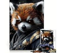 Red Panda Warrior Animal 1000 Piece Jigsaw Puzzles for Teenagers Jigsaw Enhance Memory Cozy Relax Firm Cut Festive Gift (50x75cm)