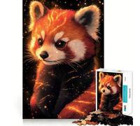Red Panda with Sparkles Animal 1000 Pieces Jigsaw Puzzles for Adults Improve Memory Peaceful Fun Sharp Edge (50x75cm)