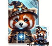 Red Panda Wizard 1000 Piece Jigsaw Puzzles for Adults Jigsaw Recall Boost Mental Relax Smooth Cut Birthday Gift (50x75cm)