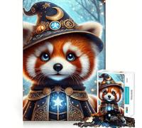 Red Panda Wizard 1000 Piece Jigsaw Puzzles for Adults Jigsaw Recall Boost Mental Relax Smooth Cut Birthday Gift (50x75cm)