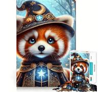 Red Panda Wizard Jigsaw Puzzles for Adults1000 Pieces Improve Memory Relax Mind Sharp Edge Art Collection Piece (38x26cm)