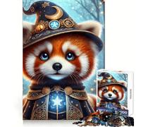 Red Panda Wizard Jigsaw Puzzles for Adults1000 Pieces Improve Memory Relax Mind Sharp Edge Art Collection Piece (38x26cm)