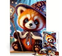 Red Panda Wizard Magic 1000 Pieces Jigsaw Puzzles for Adults Improve Memory Peaceful Fun Sharp Edge (50x75cm)