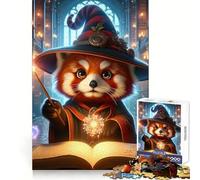 Red Panda Wizard Magic 1000 Pieces Jigsaw Puzzles for Teenagers Mental Toy Stress Relief Premium Cut (38x26cm)