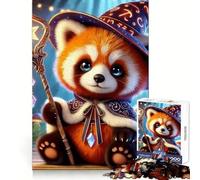 Red Panda Wizard Magic Jigsaw Puzzles 1000 Pieces for Adults Boost Memory Peaceful Fun Premium Cut Memorable Gift (38x26cm)