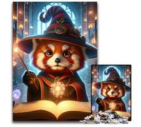 Red Panda Wizard Magic1000 Piece Jigsaw Puzzles for Adults Challenging Brain Teaser for Teenagers Family Game Night Fun 1000 PCS(38x26cm)