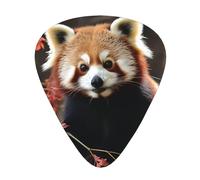Red Pandas 12 Pack Guitar Plectrums With Storage Case, 0.46/0.71/0.96mm, Including Thin, Medium Thick Guitar Plectrums For Electric Guitars Bass Ukulele