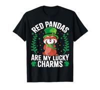 Red Pandas are My Lucky Charms Red Panda St Patrick's Day T-Shirt
