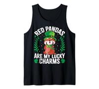 Red Pandas are My Lucky Charms Red Panda St Patrick's Day Tank Top