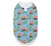 Red Pandas Cute Pattern Cute Dog Shirt Sleeveless Soft Breathable Pet Apparel Tank Top Summer Cool 2XL