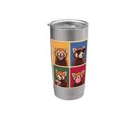 red Pandas Funny red Panda Stainless Steel Insulated Tumbler