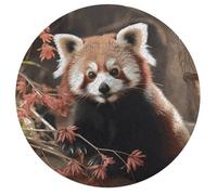 Red Pandas Jigsaw Puzzle Challenging Round Animals Puzzle Wooden Jigsaw Puzzles for Adults Families 195 PCS