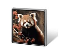 Red Pandas Lapel Pin Fashion Brooch Pin Cute Button Badges Square Button for Hat Shirt Clothing Bags Decoration