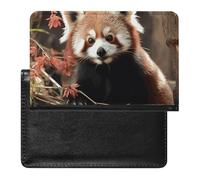 Red Pandas Passport Holder Slim Travel Wallet RFID Blocking Card Case Cover Passport Cover Protector Essentials with Credit Card Slots for Women/Men