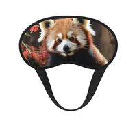 Red Pandas Sleep Mask for Side Sleeper, Blackout Eye Mask for Women Men, Zero Pressure Sleeping Masks Soft Breathable Eye Cover Comfortable Blindfold Eyeshade for Night Sleep