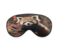 Red Pandas Sleep Mask Personality Eye Sleep Shade Cover Comfortable Breathable Sleeping Blindfold Soft Comfortable Night Eye Cover Adjustable Band Eye Mask for Men Women