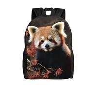 Red Pandas Travel Laptop Backpack Waterproof Lightweight Cute Backpack For Women Men Casual Daypack