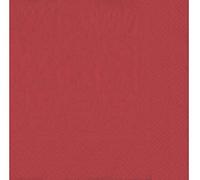 Red Paper Napkins Quality Decorative Serviettes 3ply 33cm x 33cm (Pack of 20)