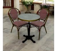 Red Paris Chair And Bistro Table Set Be Furniture
