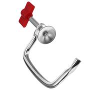 Red Pasta Maker Clamp Replacement Clip for Manual Machines | Iron alloy and PP construction, one piece replacement part, secure fixing for maintenance, efficient attachment