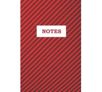 RED PATTERN NOTE: Perfect gift and book for note taking, journaling, ideas, thoughts, to-do-list, assignments. 140 lined pages, 6"×9" size