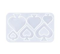 Red Peach Plum Blossoms Square Spade Pendant Ornament Earrings Silicone Mold for Necklace Ear Adorment Crafting Heart-Shaped Pendant Mold